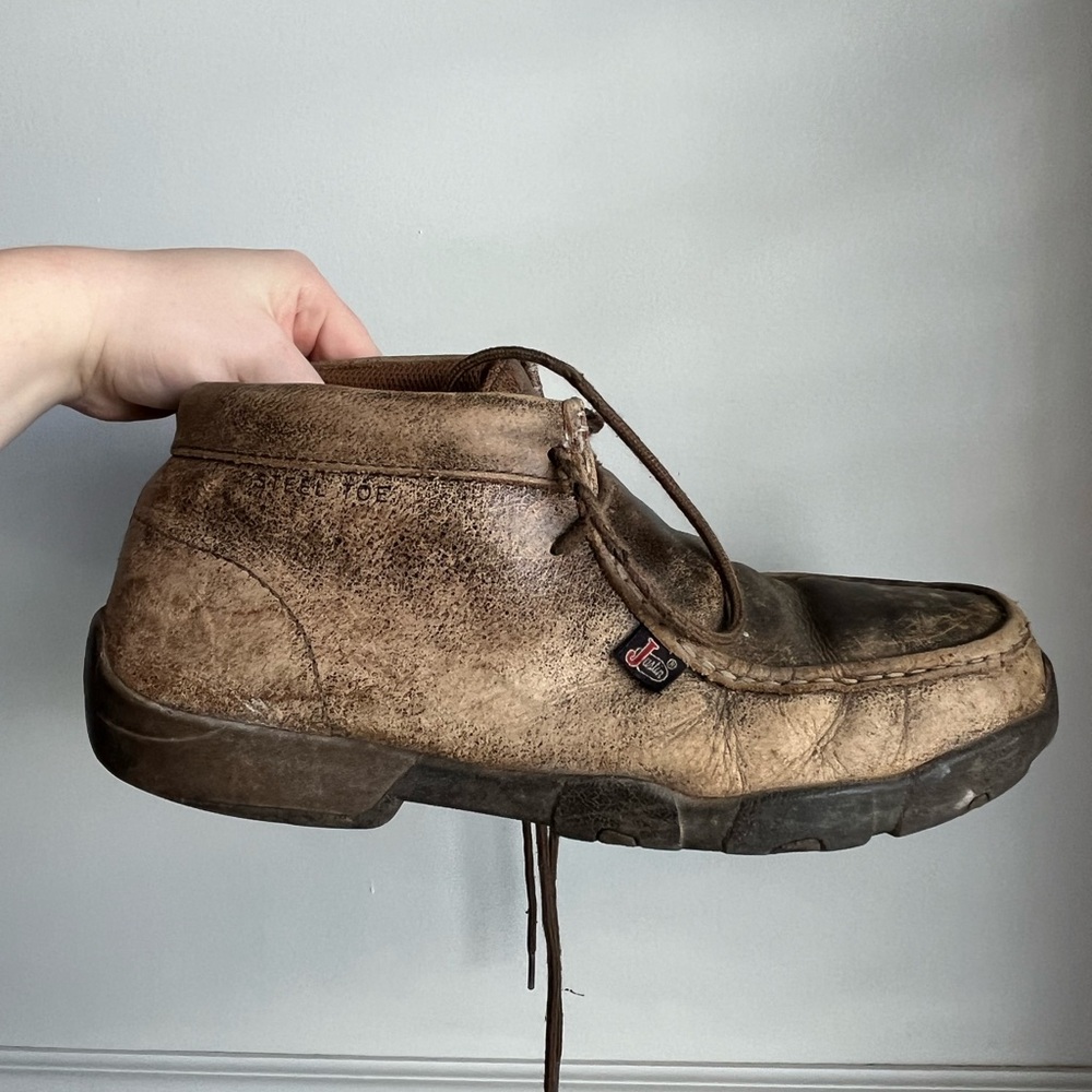 Justin Leather Work Boots
